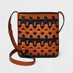 Woven Crossbody Bag - Universal Thread Cognac, Red